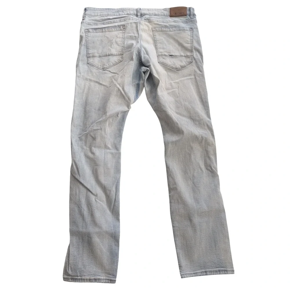 Jordan Craig Sean Distressed Slim Fit Light Wash Denim Jeans Mens‎ 40x32 Ripped